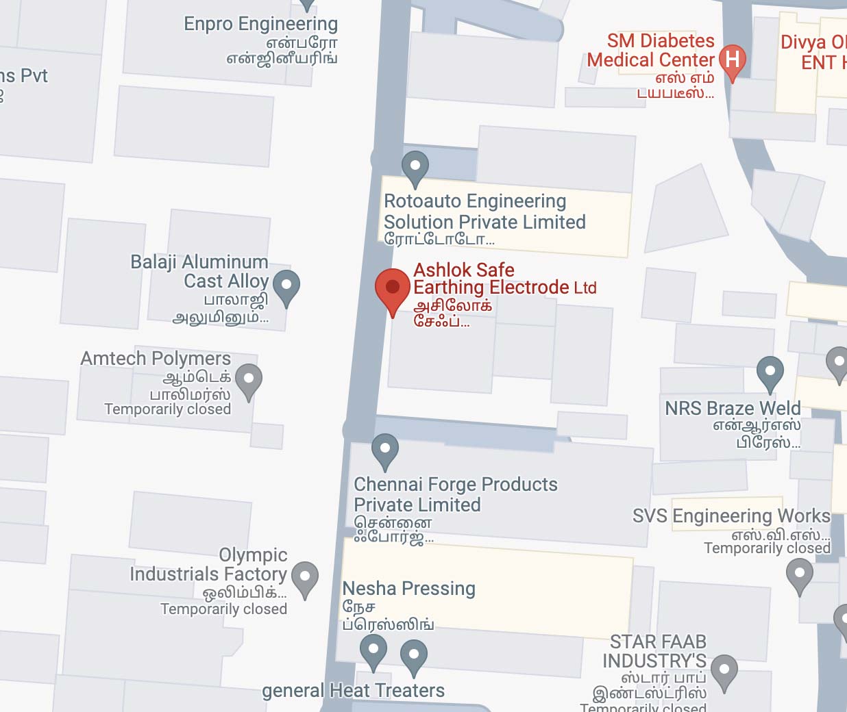 Ashlok Safe Earthing Electrode Limited location map, Chennai, Tamil Nadu